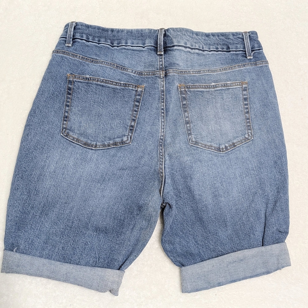 Terra & Sky Light Blue Jean Shorts - Picture 3 of 3